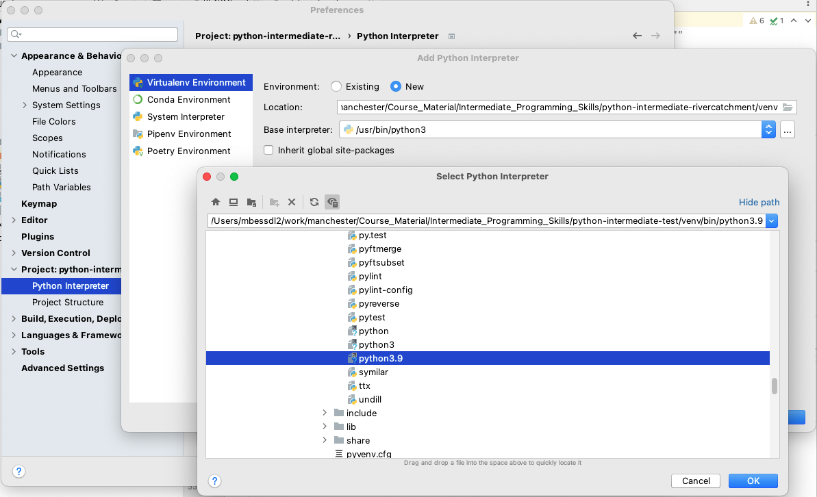 Configuring Python Interpreter in PyCharm